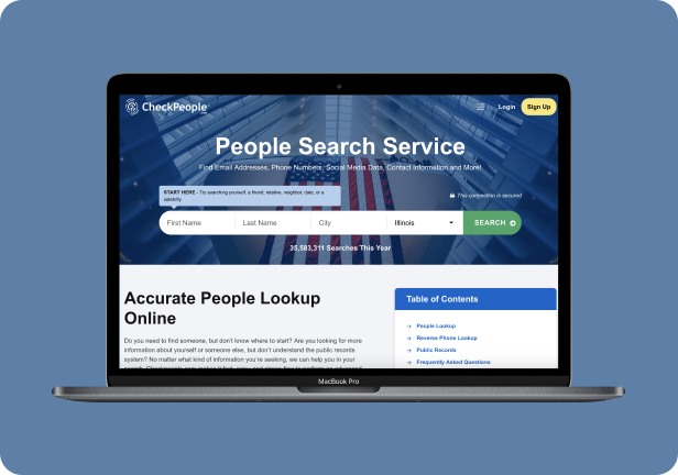 CheckPeople search service site